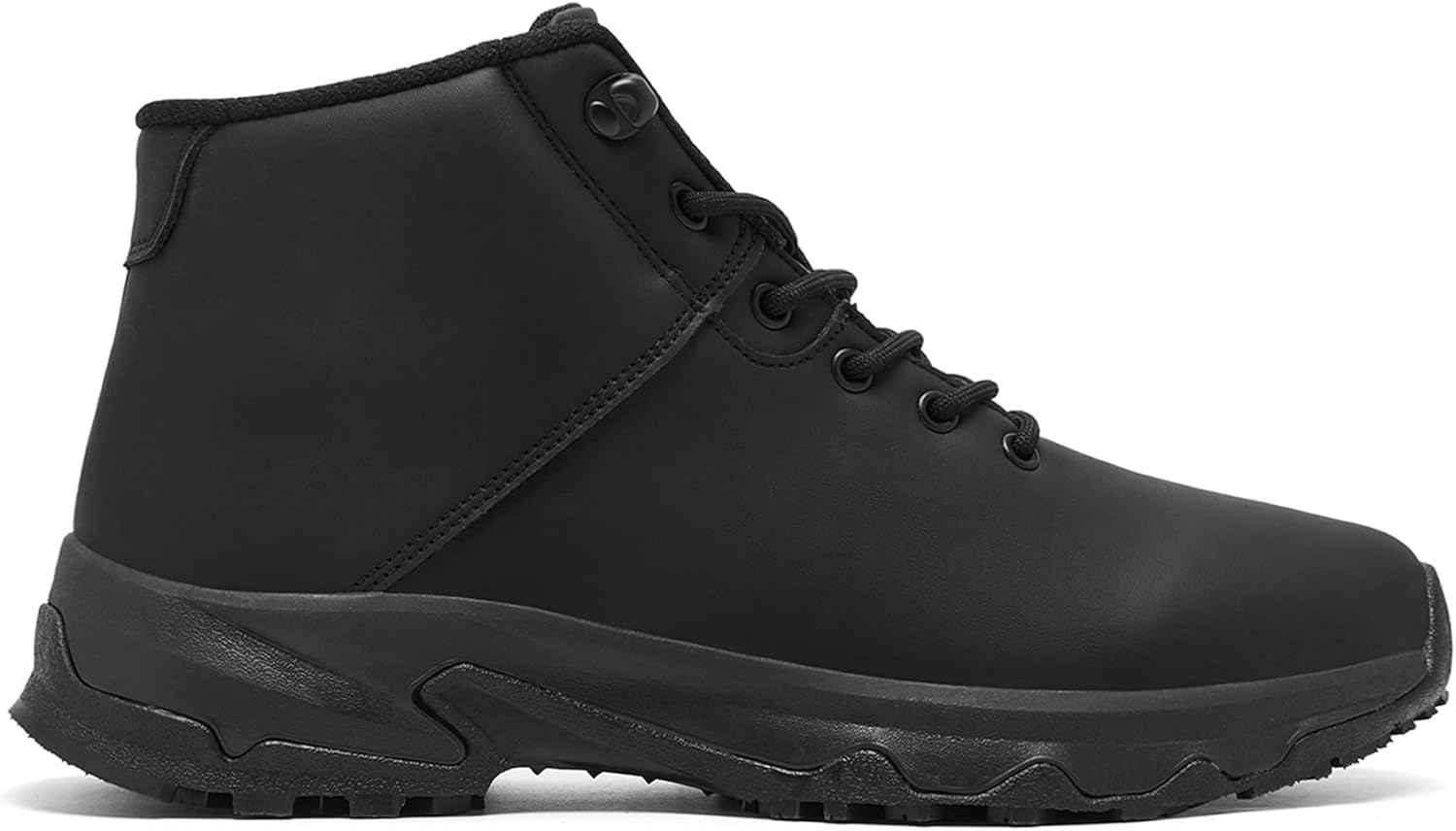 SHULOOK Non Slip Work Boots for Men Slip Resistant Shoes Waterproof Food Service Chef Kitchen Restaurant Working Boots Casual Leather Ankle Boot Outdoor Walking Booties - Image 4