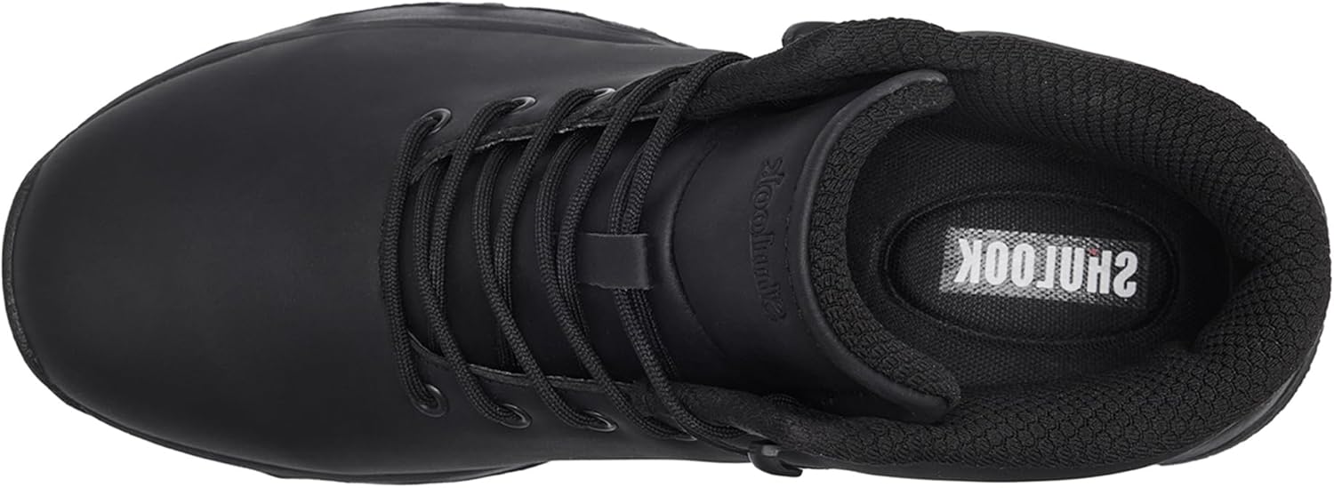 SHULOOK Non Slip Work Boots for Men Slip Resistant Shoes Waterproof Food Service Chef Kitchen Restaurant Working Boots Casual Leather Ankle Boot Outdoor Walking Booties - Image 5